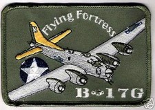 WWII US ARMY AIR FORCE 8TH AAF B-17G BOMBARDIERE FORTEZZA VOLANTE ferro su ferro B-17 PATCH
