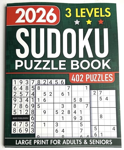Sudoku 2026 puzzle book - sudoku,