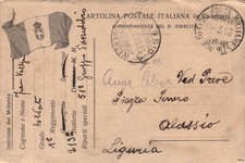 1916 FRANCHIGIA R.E. SOLDATO 1° REGGIMENTO 213a BATTERIA 51° GRUPPO SUSSIDIARIO
