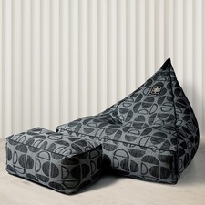 Copridivano sedia Bean Bag con poggiapiedi senza fagioli XXXL per casa regalo