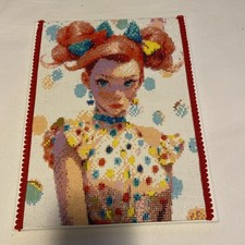 Tela bambina con testa - , rossa