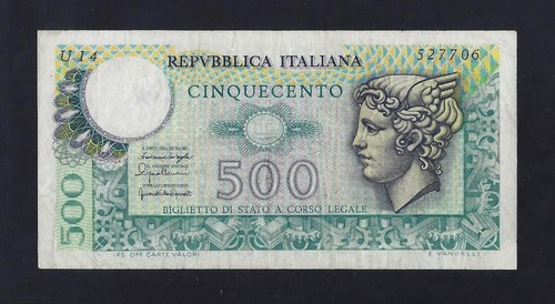 Italy 500 lire 1974 xf - italy,