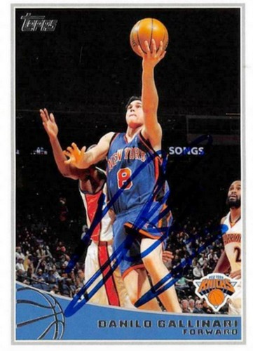 Scheda basket autografata