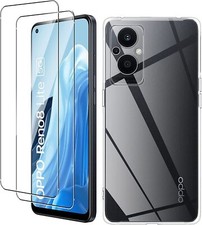 COVER CUSTODIA PER OPPO RENO 8 LITE 5G + PELLICOLA VETRO TEMPERATO ULTRASLIM 