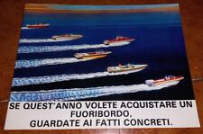 BROCHURE DEPLIANT ADVERTISEMENT EVINRUDE MOTORE FUORIBORDO MOTORI NAUTICA 1972