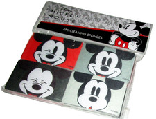 Disney ~ Topolino ~ 4 pezzi ~ spugne per la pulizia ~ TOPOLINO