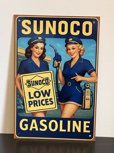 Insegna pubblicitaria sunoco - insegna,