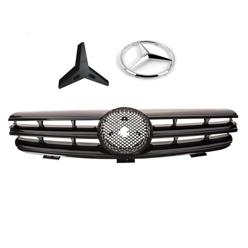 Calandre noir brillant pour - noir,