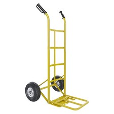 Carrello portapacchi portata max 250 kg portatutto ribalta in acciaio giallo