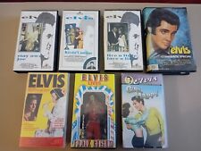 Elvis Presley lotto di 7 cassette VHS con custodia