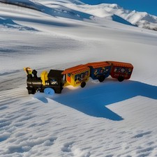Treno giocattolo vintage latta