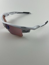 Oakley Fast Jacket XL bianco lucido G30 iridio OO9156-25 argento icone golf