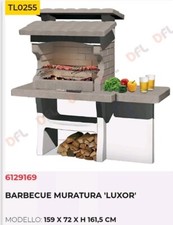 barbecue in muratura luxor sarom calcestruzzo a carbonella e legna  