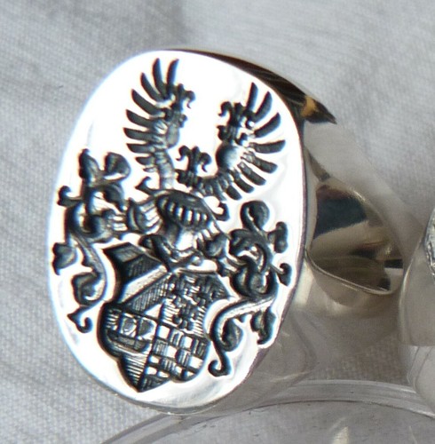 Anello con sigillo - con, sigillo,