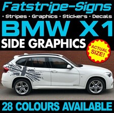 da montare BMW X1 STRISCE GRAFICHE ADESIVI DECALCOMANIE M SPORT SE xLINE sDRIVE 16d 18d