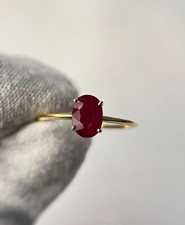 Anello Rubino Rosso Profondo