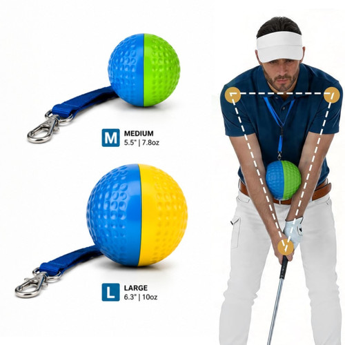 Golf swing trainer - trainer, ball