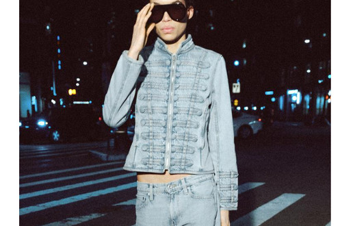 Zara giubbino denim - giubbino, aderente