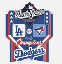 2025 MLB LOS ANGELES DODGERS CHAMPIONS BLUE JAYS SPILLA TAGLIA GRANDE! 2/3/4" X 2 3/4"