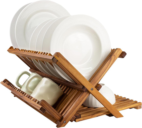 Grande scolapiatti teak - scolapiatti, teak,