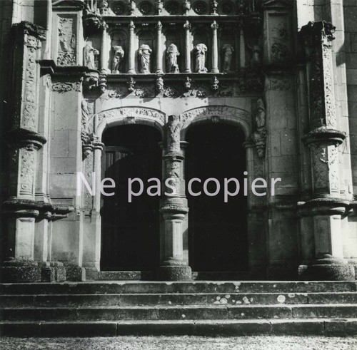 Montresor église vers 1960 - l'église,