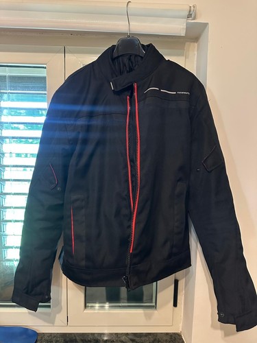 Giubbotto moto uomo nero