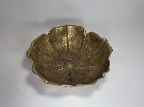 Ciotola vintage fiore ottone - vintage,