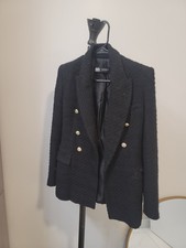 Giacca Blazer Boucle Zara Nera
