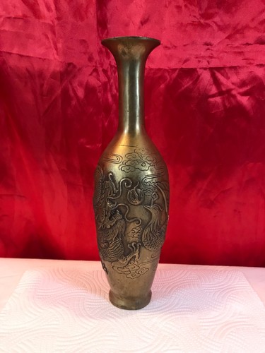 Vaso vintage cinese ottone - cinese,