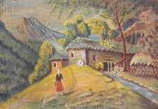 Antico dipinto acquerello