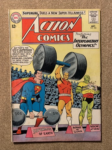 Action comics with superman - action,