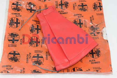 Cuffia pelle rossa asta - in,