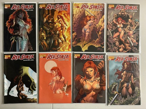 Red sonja dynamic comics - sonja, lot