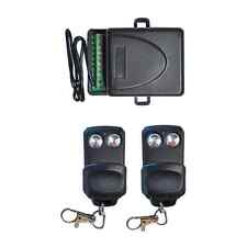 RICEVENTE 2 CANALI CON CUSTODIA + 2 TELECOMANDI 433 MHZ CANCELLI SERRANDE LUCI