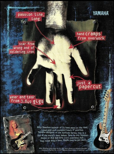 Pubblicità chitarra basso
