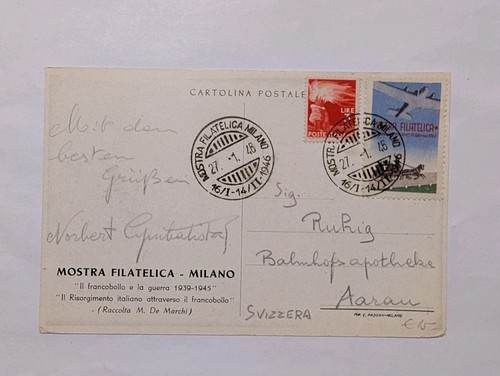 Cartolina italia mostra - cartolina,