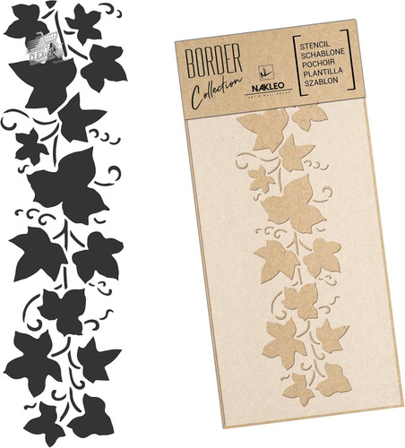 Stencil bordi edera 45x95 - bordi,