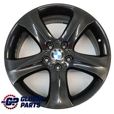 BMW X6 E71 Cerchio Anteriore Lega Nera 19" A Raggi Stellari 258 ET:48 9J 6778586