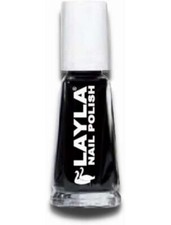 SMALTO UNGHIE LAYLA COSMETICS NERO 106 MADE IN ITALY dark gothic emo punk goth