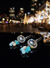 Orecchini Eleganti Grigio