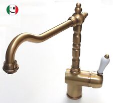 RUBINETTO MISCELATORE MONOCOMANDO  LAVELLO "BELLE EPOQUE" BRONZATO - BRONZO