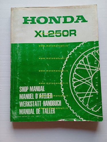Honda 250 1982 manuale - r,