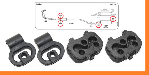 Kit gommini supporto - gommini,