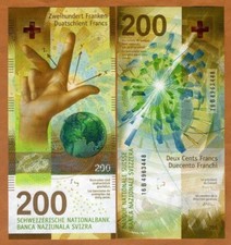 Svizzera, 200 franchi, 2016