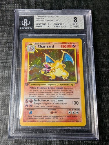 Bgs beckett charizard holo - bgs, 8