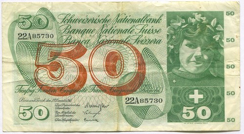 Svizzera biglietto 50 - svizzera,,