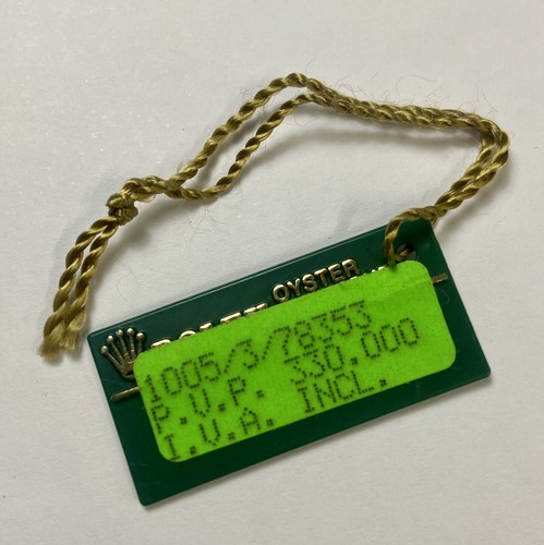 Rolex green tag oyster - rolex,