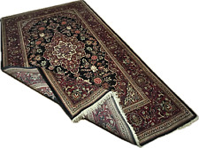 Tappeto Persiano Isfahan Annodato a Mano – 235x135 cm – Lana e Seta – Eleganza