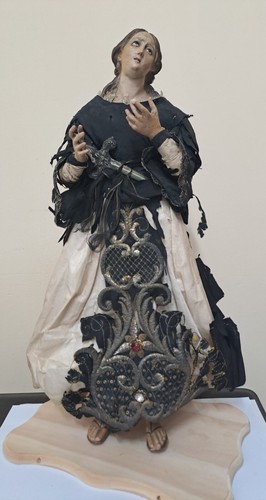 Antica scultura madonna - scultura,