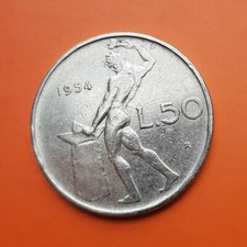 Rara moneta da 50 Lire Vulcano